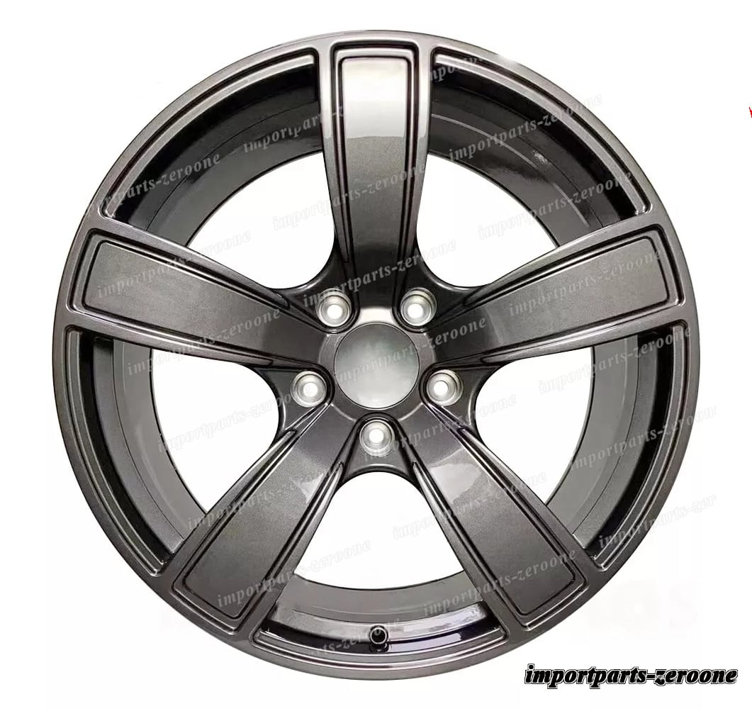 2017+ ポルシェ カイエン 21x9.5 21x11 21インチ 新品5 スポークグレースタイルホイール　-BRN-12493