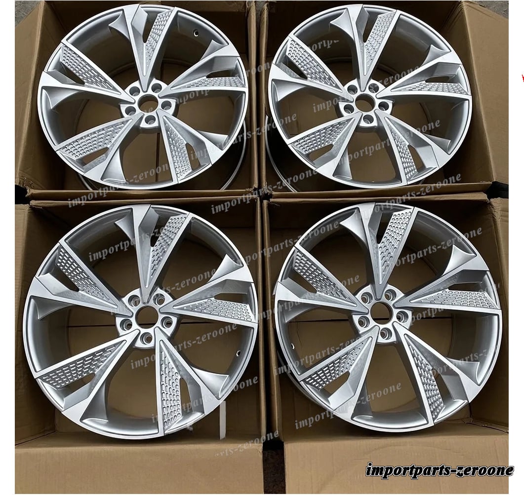 21インチ RS7 シルバー スタイル ホイール アウディ A5 S5 Q5 SQ5 A7 S7 RS7 A8 21x9 　-BRN-12492