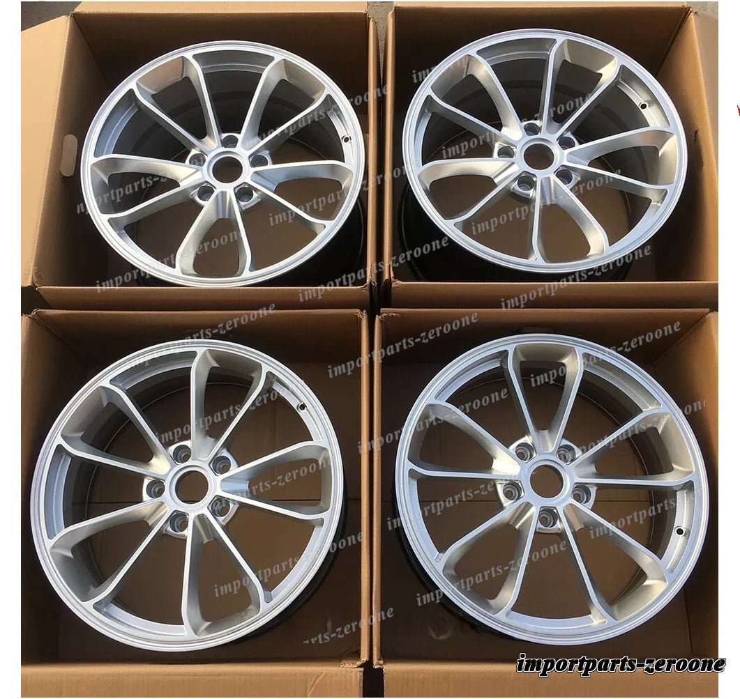 樂天商城 - 21インチ ハイパーシルバー GT スタイル ホイール 2010-2015+ ポルシェ パナメラ 970 　-BRN-12487