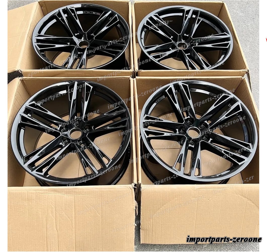 2010+ シボレー カマロ 20x10 20x11 20インチ グロスブラックスタイルホイール　-BRN-12439