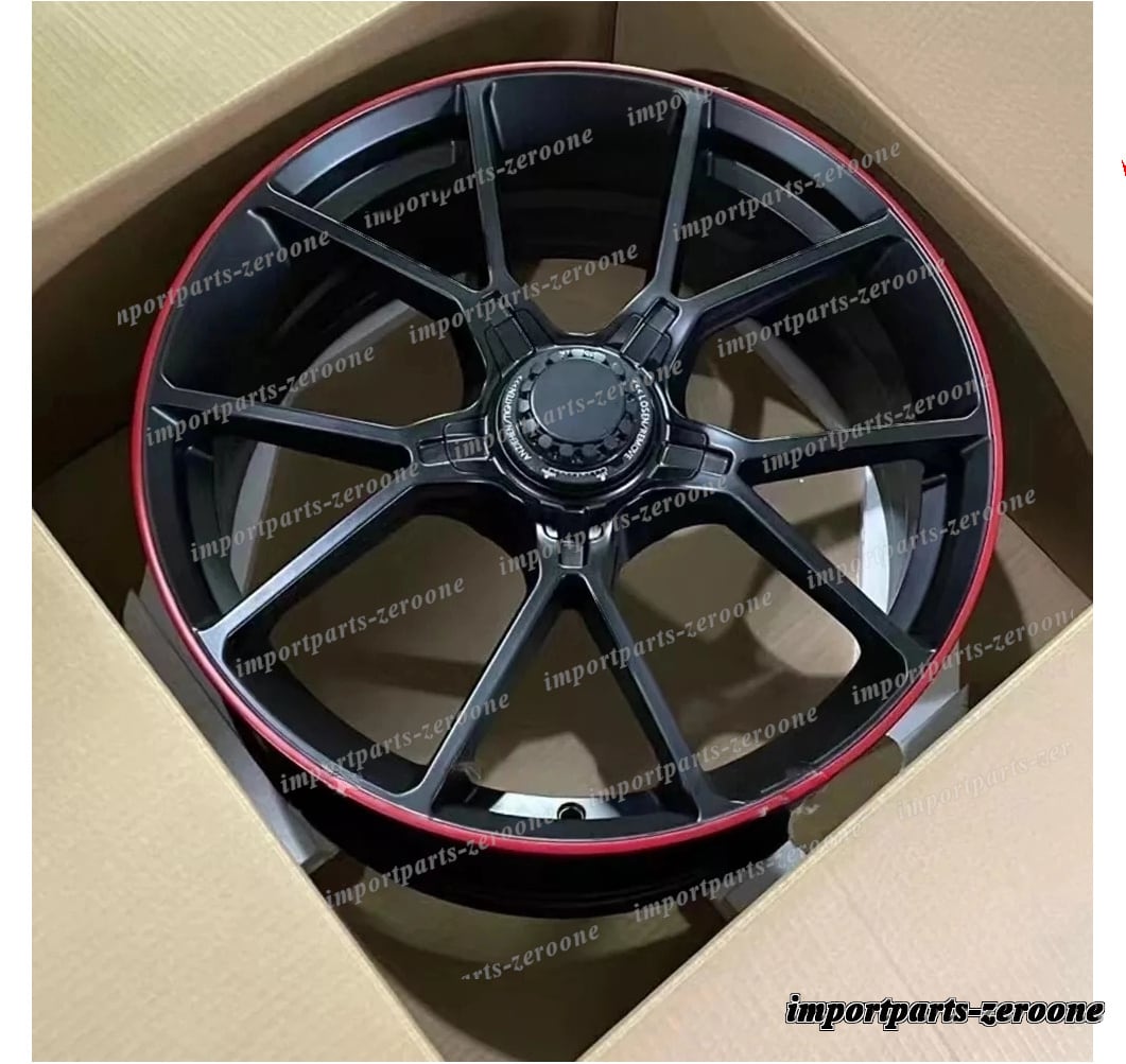 20インチ GT スタイル レッドライン ホイール ポルシェ 911 カレラ S/T ナローボディ　-BRN-12427