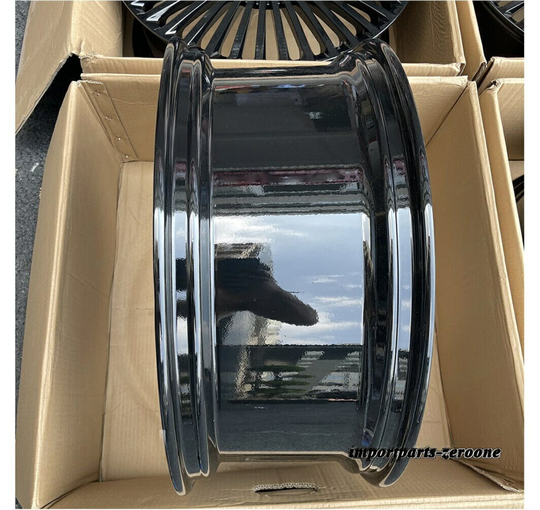 24インチ NEW マルチスポーク　グロスブラックスタイル　キャデラック　エスカレードプラチナム　ホイール4本セット　-BRN-11524-2★