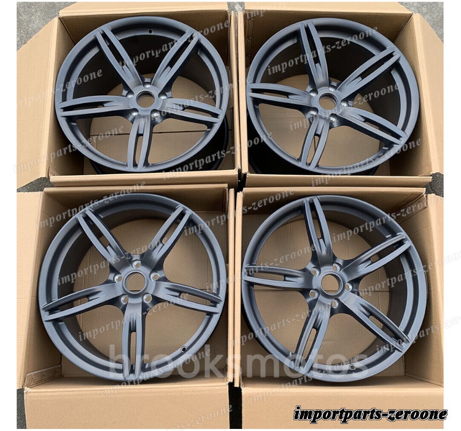 21インチ22インチ　SATIN GUNMETAL FULL　フェラーリ　458 5スポークスタイル　ホイール　 21×9　22×11　 4本セット　-BRN-1130-3