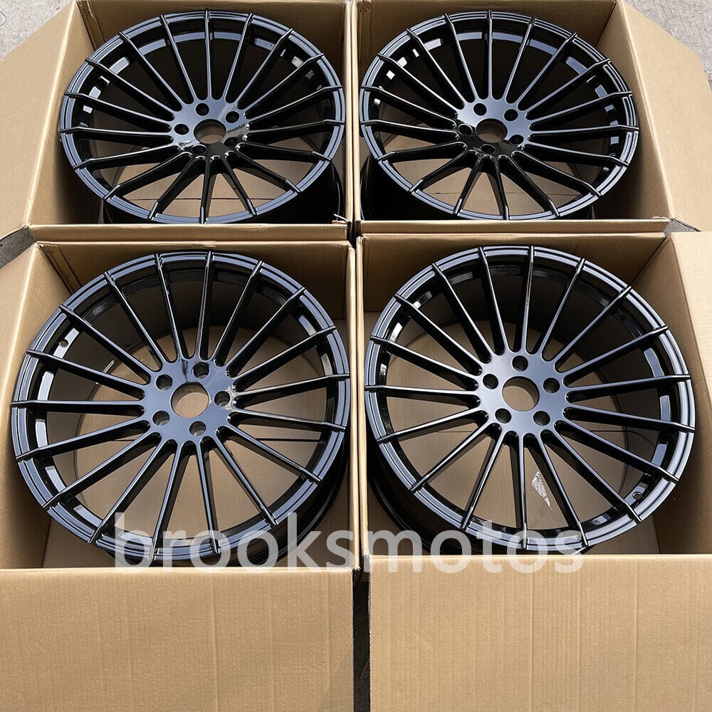 22インチ HM スタイル グロスブラック ホイール ＋タイヤ4本セット　BMW X5 E70 F15 X6 E71 F16 5X120 BRN-1576-3