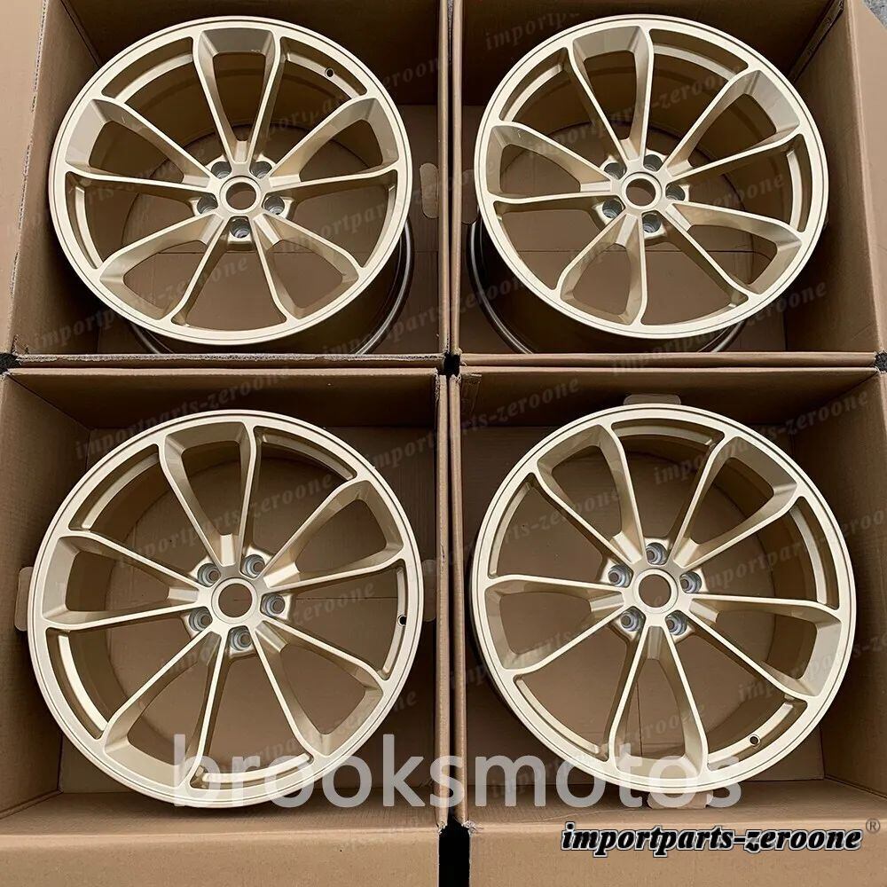 樂天商城 - 21インチ ゴールド GT スタイル フォージド ホイール フィット 2016+ ポルシェ パナメーラ 971 LI-1177