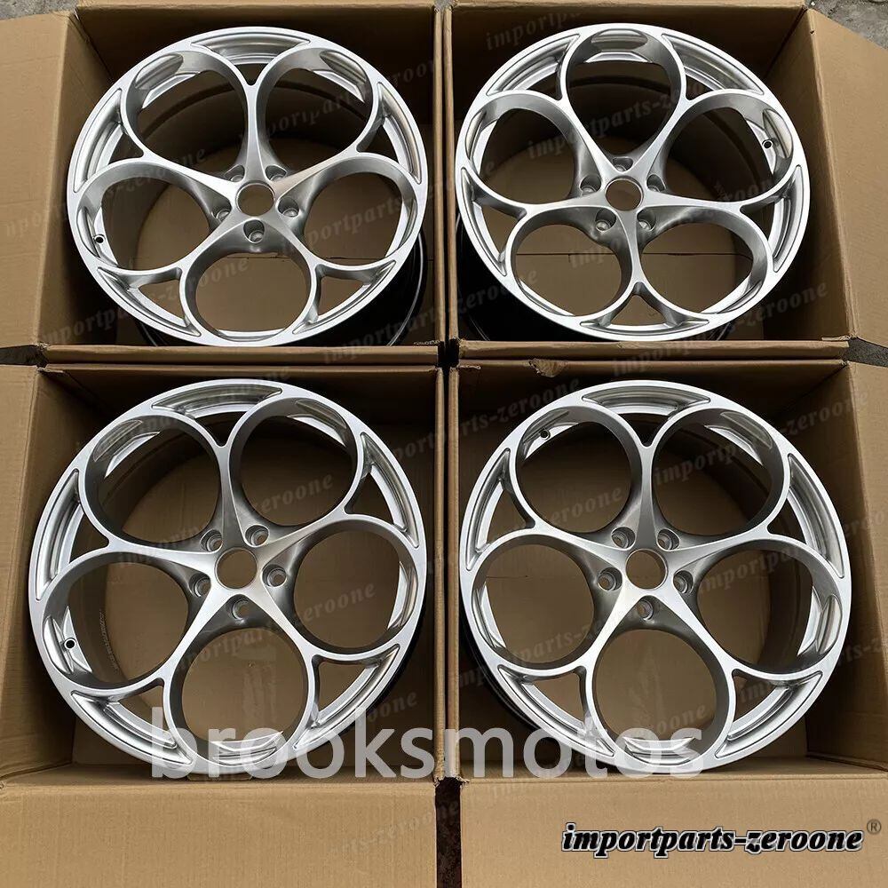 アルファロメオステルビオ 20インチハイパーシルバーフルフォージドホイール 20x8.5 LI-1079