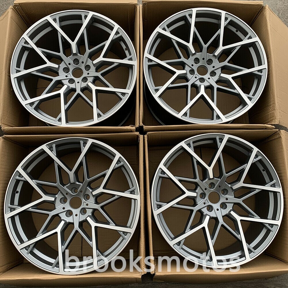 樂天商城 - 22インチ NEW グレー スタイル 鍛造 ホイール 2019+ BMW G05 X5 2020+ G06 X6 795 BRN-1766