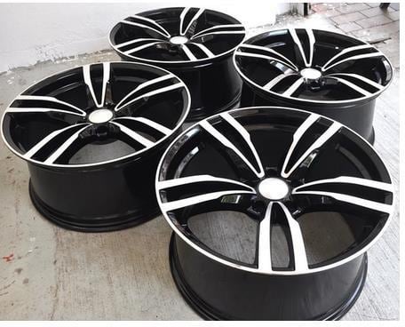 樂天商城 - 19インチ Staggered Black ホイール ( 4本セット ) BMW 1 2 3 4 5 6 シリーズ X1 X3 X4 　-DFO-1123