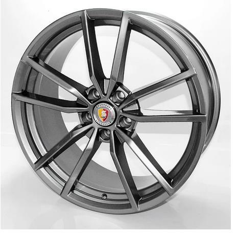 樂天商城 - 19インチ Grey ホイール ( 4本セット ) VW ゴルフ R GTI ジェッタ パサート ビートル CC フェートン シロッコ 　-DFO-1172
