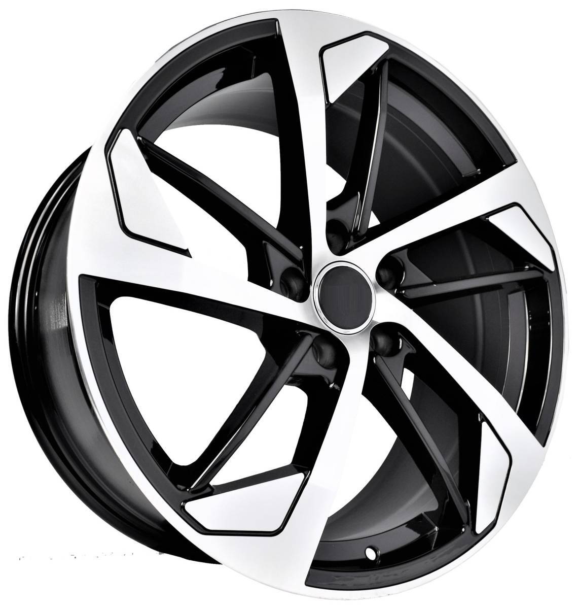 樂天商城 - 18インチ Black ホイール ( 4本セット ) アウディ A3 A4 A6 A8 S4 S6 S8 RS4 Q3 TT 　-DFO-1180
