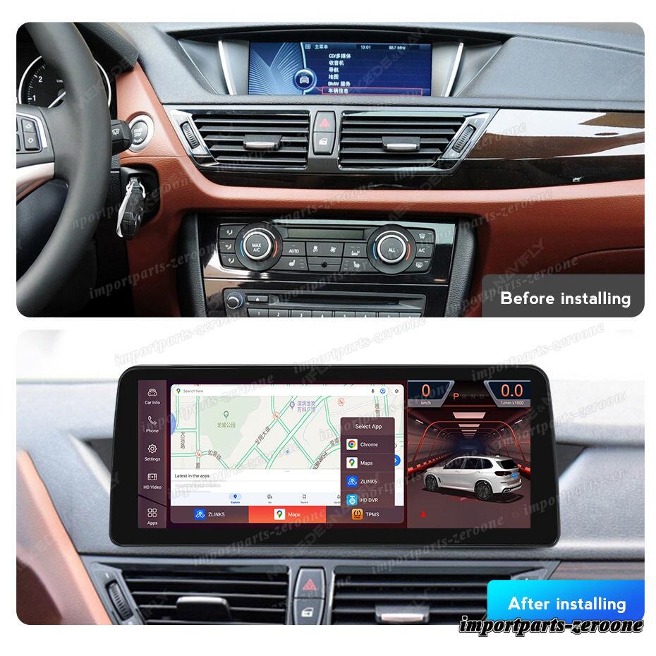 BMW X1 E84 2009-2015 モニターなし アンドロイドナビ 12.3インチ 668S 6+64G -RA-1136