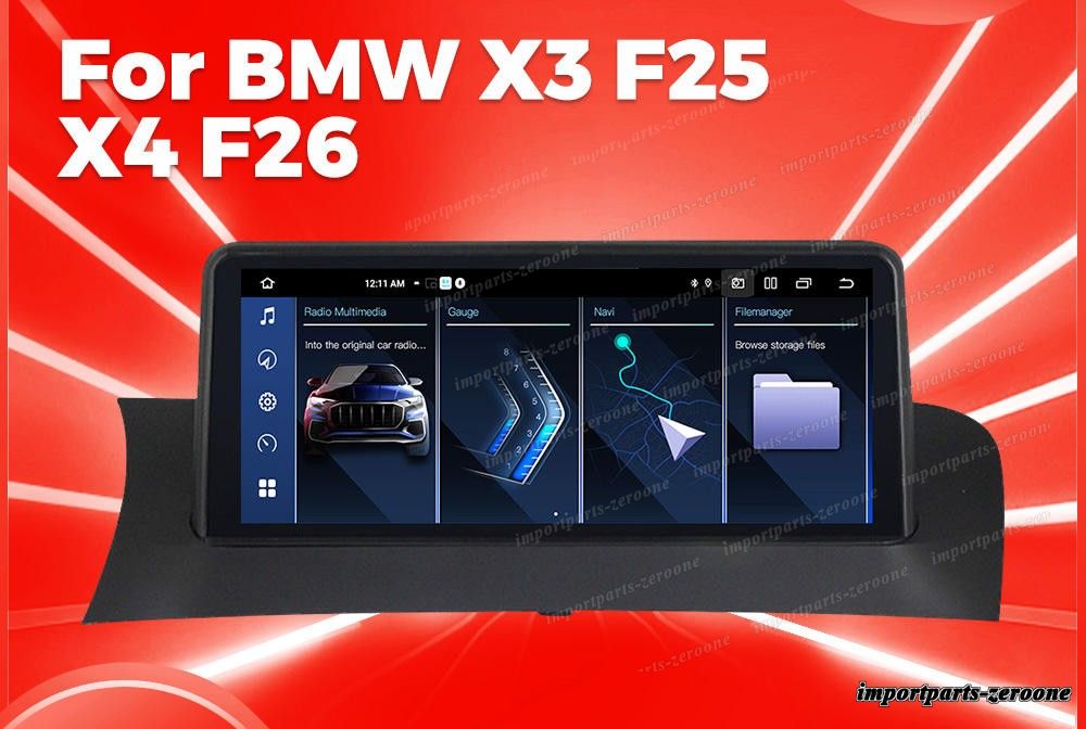 bmw X3 F25 X4 F26 EVO アンドロイドナビ 10.25インチ 2+64G -RA-1071