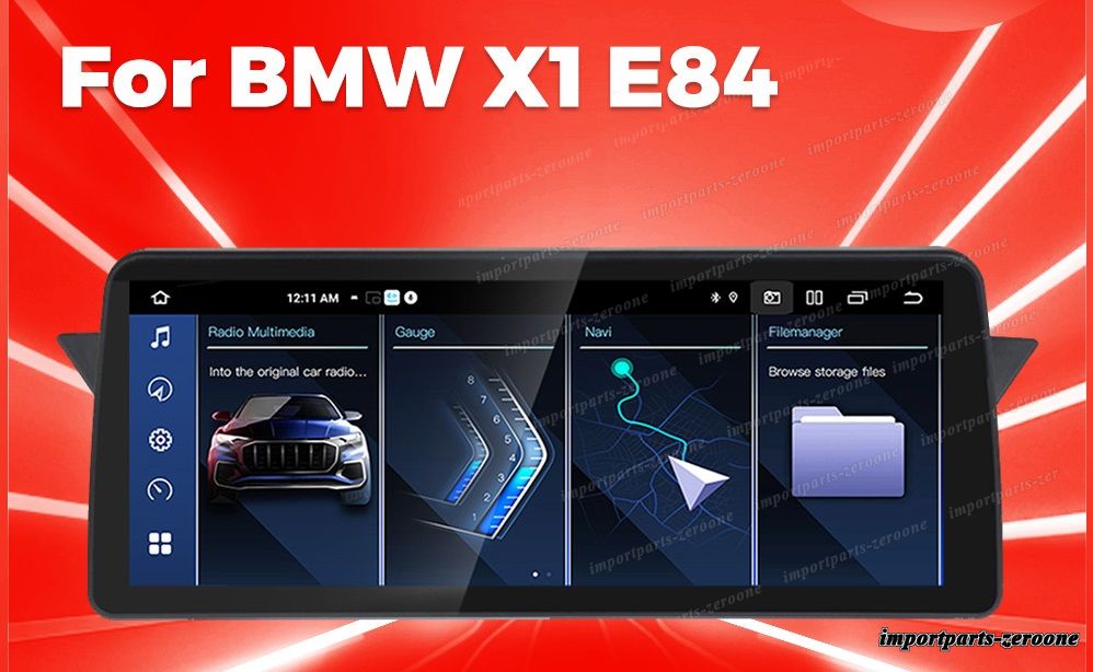 BMW X1 E84 2009-2015 CIC アンドロイドナビ 12.3インチ 2+64G ーRA-1088