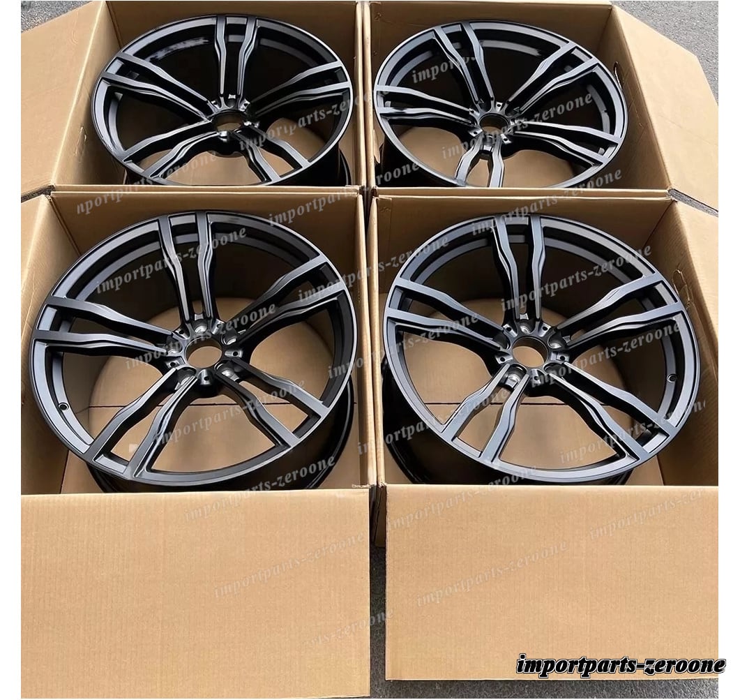 樂天商城 - 22インチ サテン ブラック スタッガー ホイール BMW X5 E70 F15 X6 E71 F16 5x120 612　-BRN-12701★
