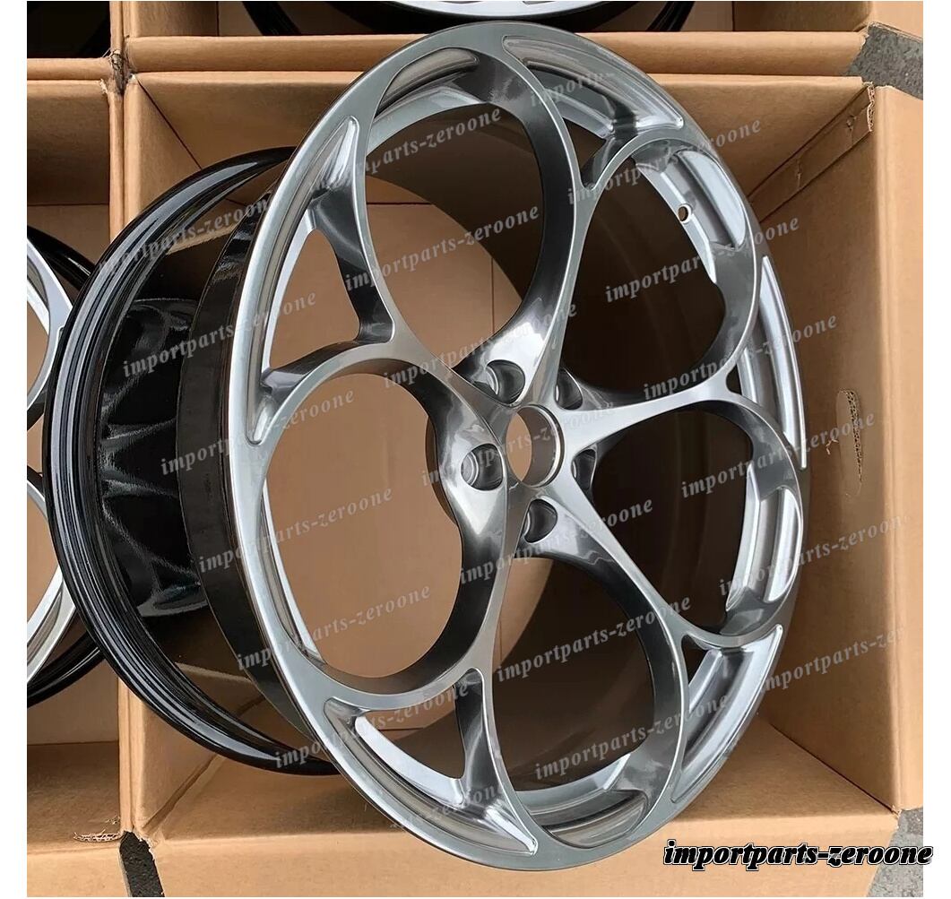 樂天商城 - 22インチ 鍛造 ハイパー ブラック ホイール テスラ モデルx 22x9.5 22x10.5 4個　-BRN-12703★