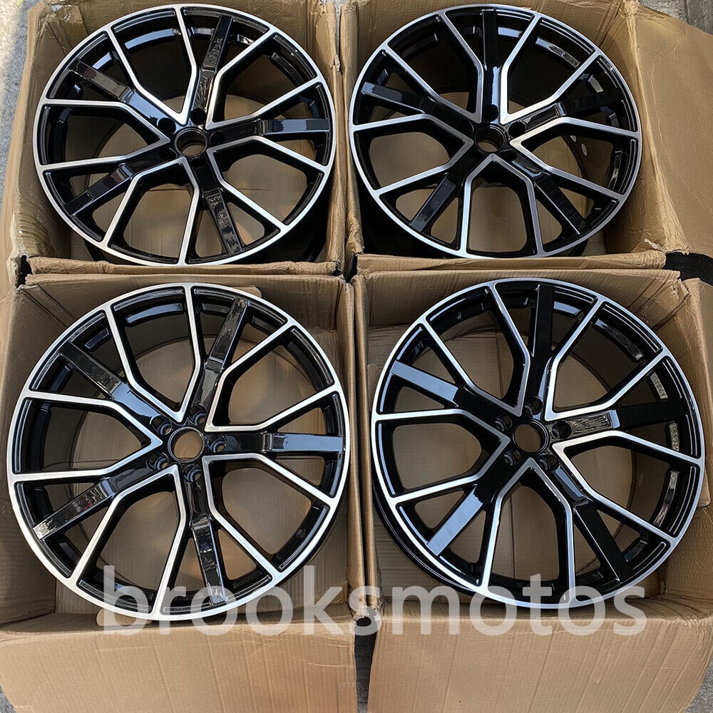 樂天商城 - 22インチ NEWスタイルホイール 2016+ アウディ Q7 Q8 RS Q7 RS Q8 22X10 オフセット 21 BRN-1468ー2