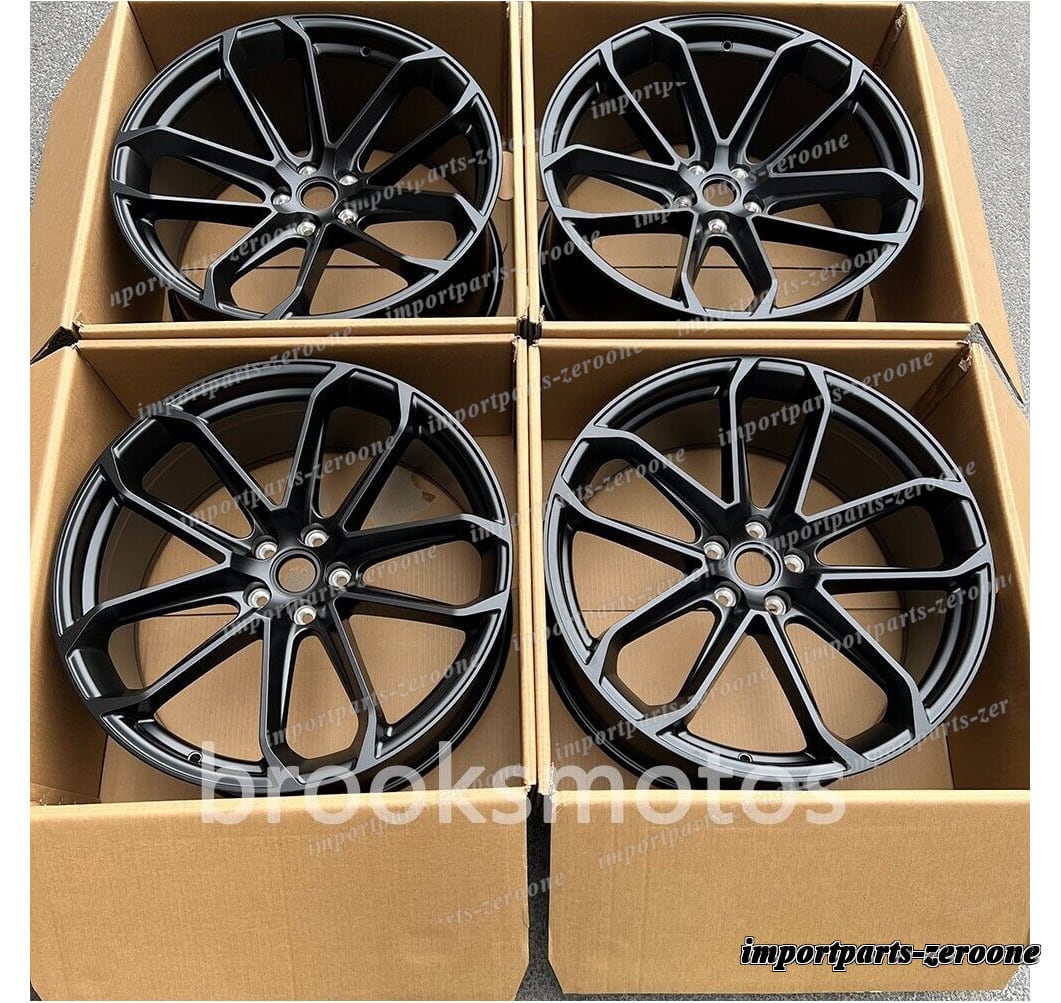 樂天商城 - 1点限り 21インチ　 ツイン　5スポークステインブラックスタイル　ホイール　ポルシェ　マカン　21X9.5 21X10　-BRN-11732