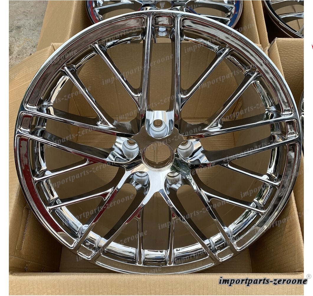 19インチ 20インチ シボレー　コルベット　クロームホイール C6 Z06 ZR1 19X10 20X12　-　BRN　-NF-1183★
