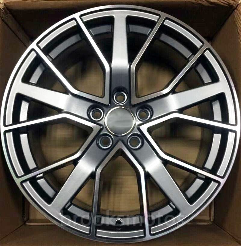 22インチ NEW　ホイールセット 2016+ アウディ Q7 Q8 RS Q7 RS Q8 22X10 オフセット21 ガンメタ 　　-BRN-1351-2★