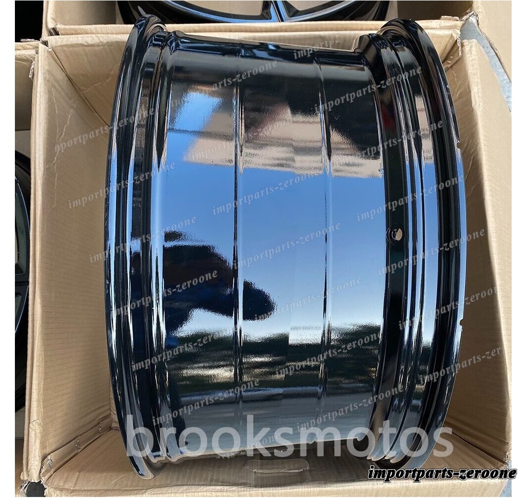 22インチ新品グロスブラックホイール フィット 2019+ BMW X5 2020+ X6 741 22x9.5 22x10.5 4本セット　-BRN-11540★