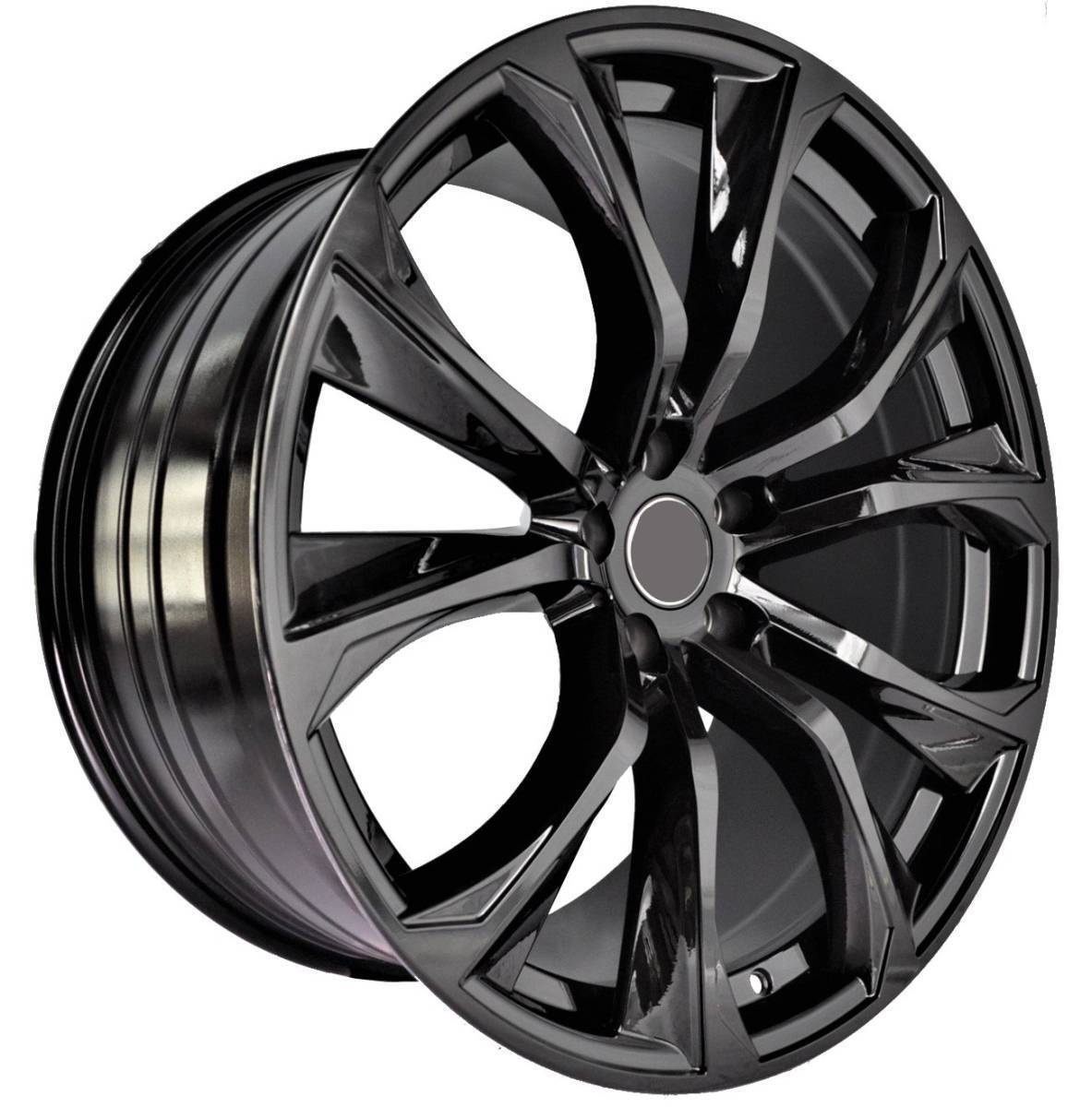 22インチ Staggered Black ホイール ( 4本セット ) BMW X5 X5M E53 E70 F15 X6 X6M E71 F16 　-DFO-111..