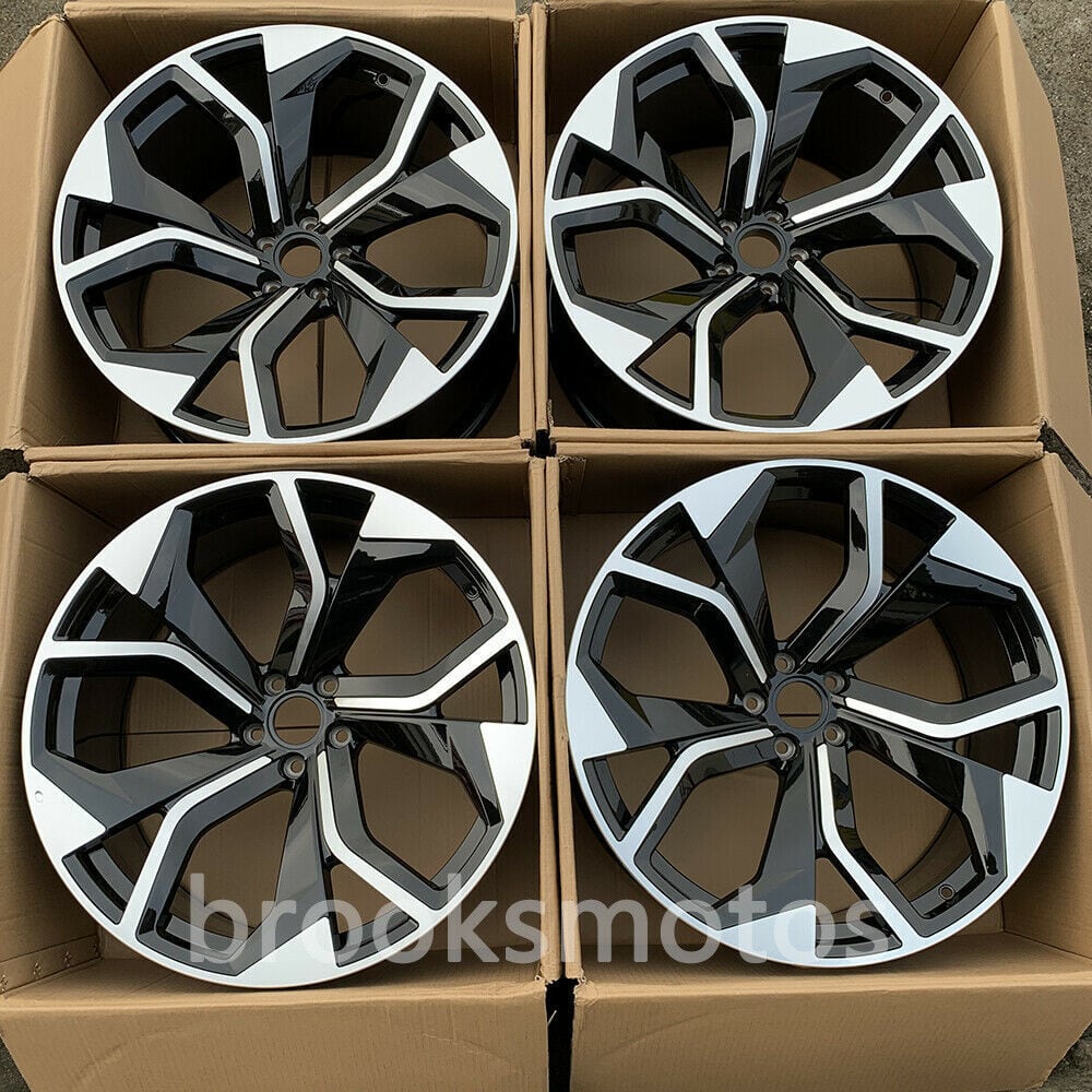 樂天商城 - 22インチ NEW　STYLE GED ホイールセット 2005-2015 アウディ Q7 22X10 5X130 オフセット45 　-BRN-1332★