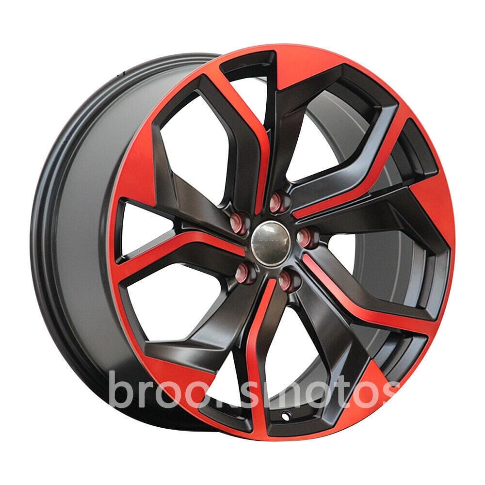 22インチ NEW　RED FACE ホイールセット 2016+ アウディ Q7 Q8 RS Q7 RS Q8 22X10 オフセット20 　-BRN-1328★