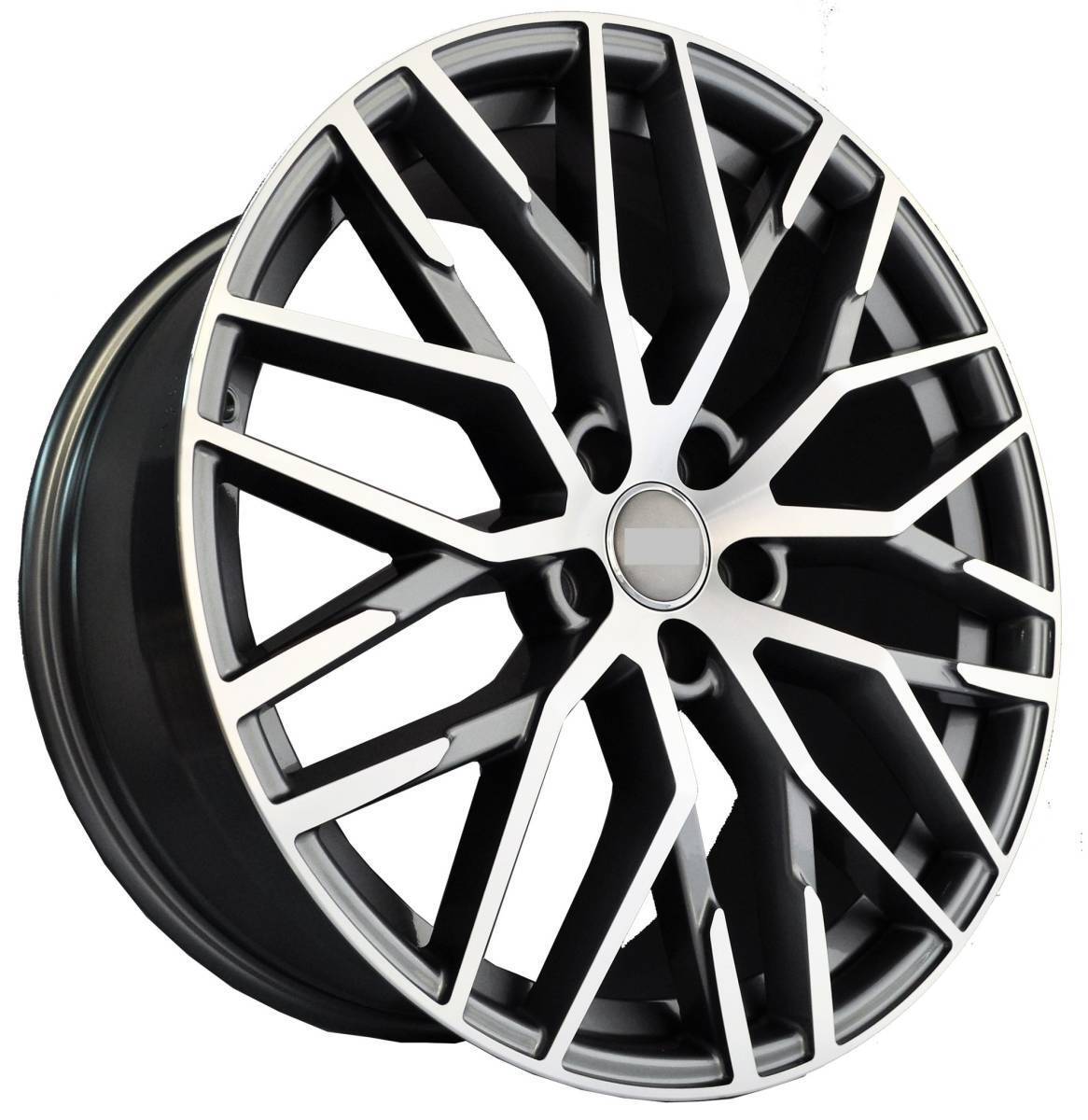 22インチ Grey ホイール ( 4本セット ) アウディ Q7 VW トゥアレグ 　-DFO-1257　-★