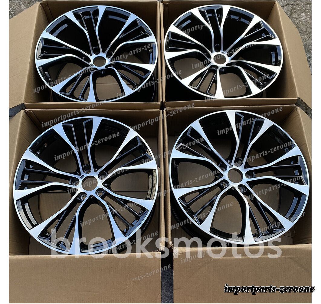 21インチ ブラック スタッガースタイル ホイール BMW X5 E70 F15 X6 E71 F16 599 4本セット　-BRN-11910　鍛造　★