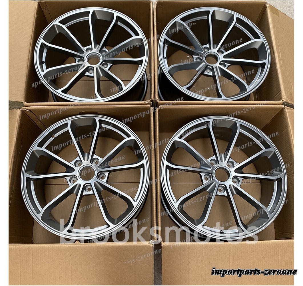 21インチ 新品サテングレー GT4 スタイル ホイール 2006-2017 ポルシェカイエン　-BRN-11997　鍛造　★