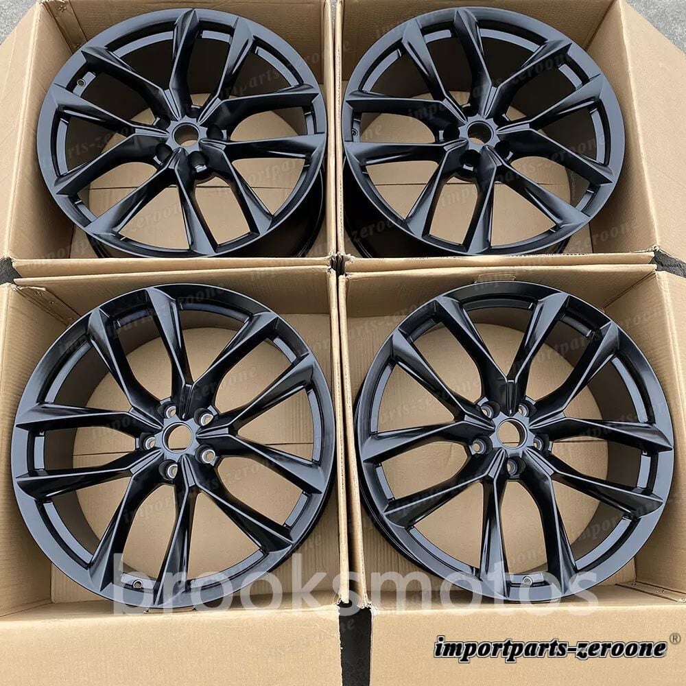樂天商城 - 21インチニュースタイルブラックスタッガーホイールテスラモデルs 21x9 21x10 適合 LI-1965