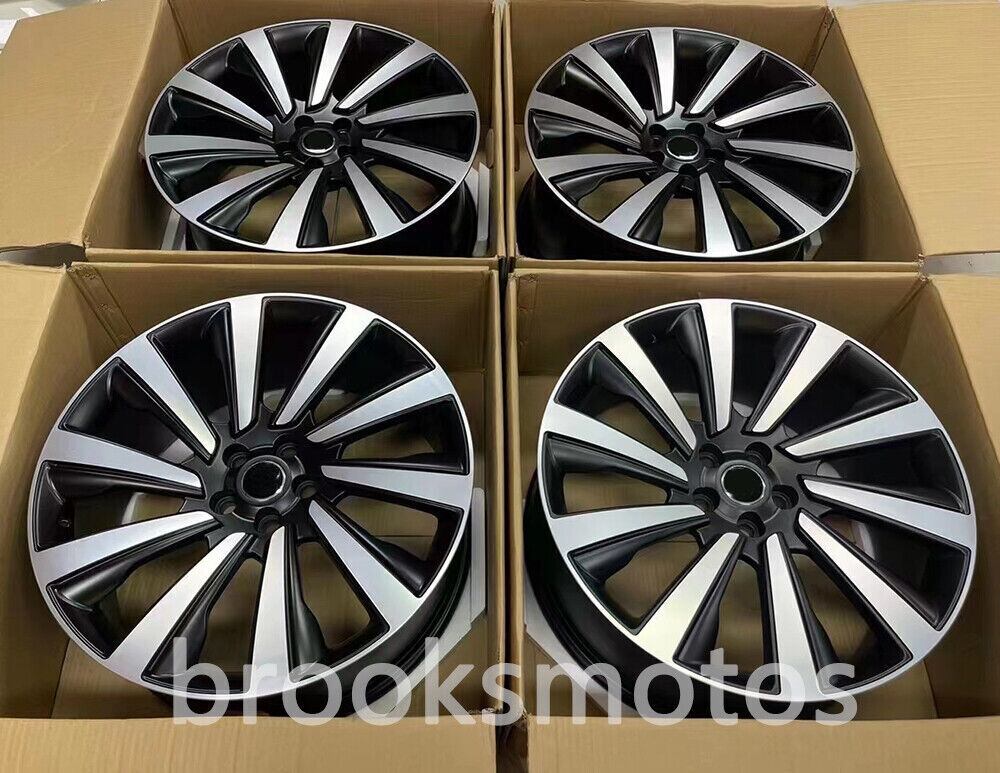 樂天商城 - 22インチ NEW 10 スポーク サテンブラック ホイール レンジ ローバー ボーグ スポーツ SVR 5X120 BRN-1557