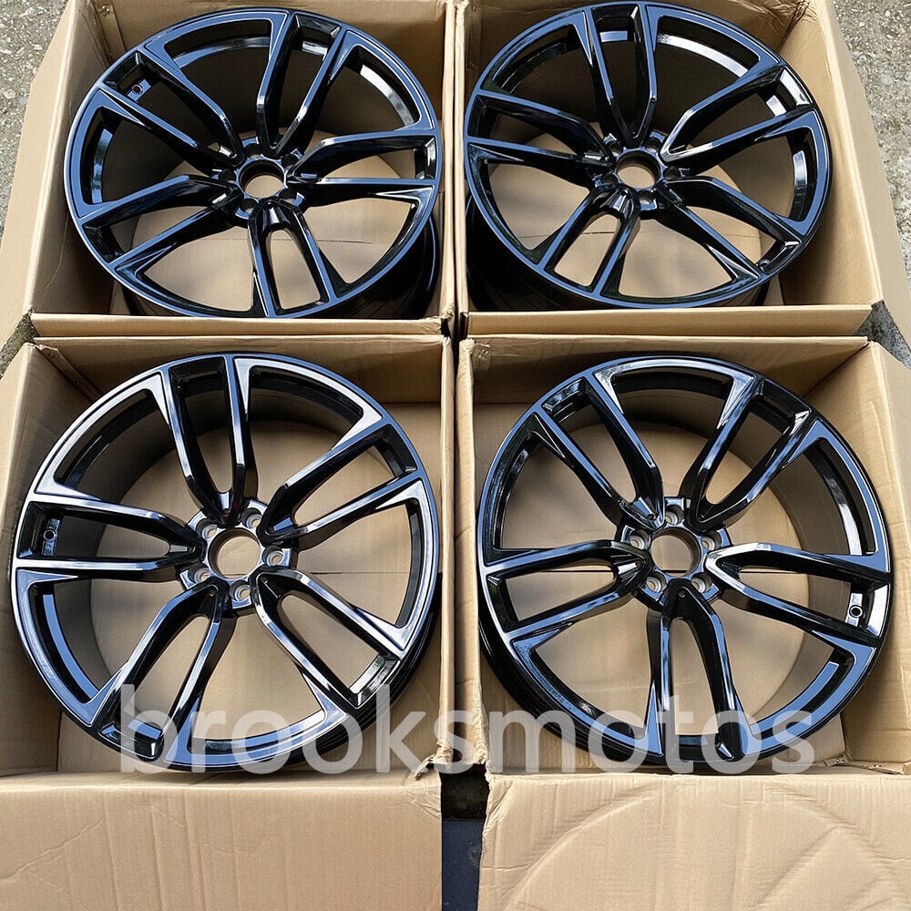 22インチ NEW ツイン 5 スポーク ブラック ホイール メルセデス ベンツ C292 クーペ BRN-1511