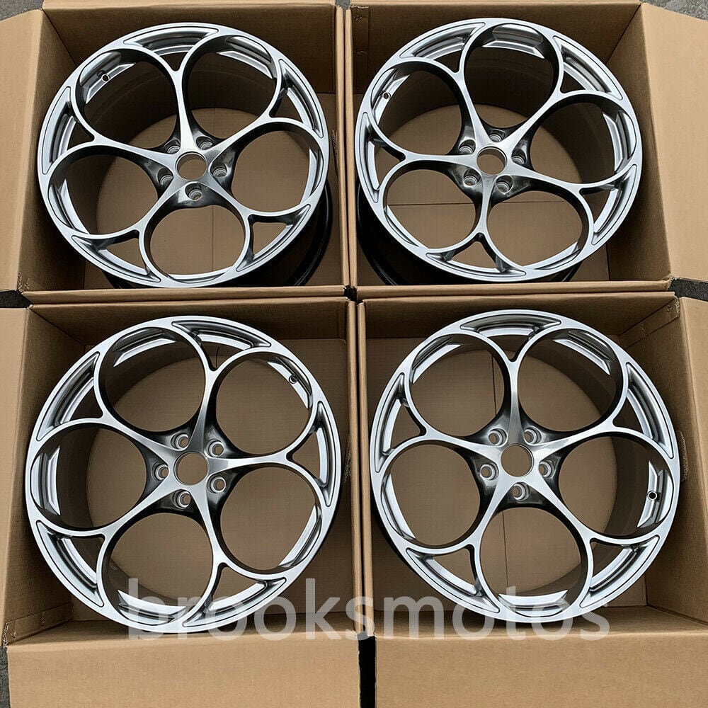 20インチ　アルファロメオ STELVIO QV 20インチ ハイパー ブラック FULL GED ホイールセット -　BRN-1389　鍛造　★
