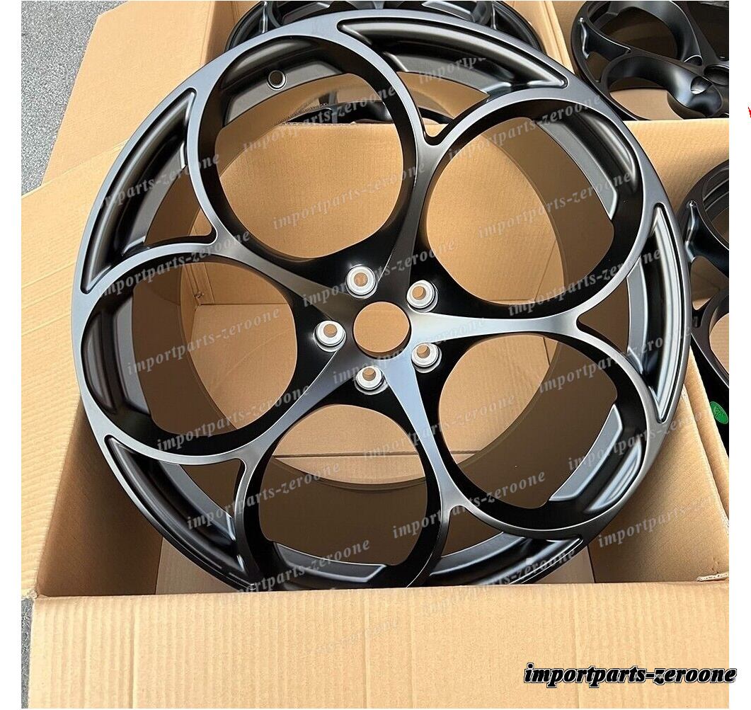 樂天商城 - アルファロメオ ステルビオ QV 21インチ サテンブラックフルホイール 21x9 4 個セット　-BRN-12194　鍛造　★