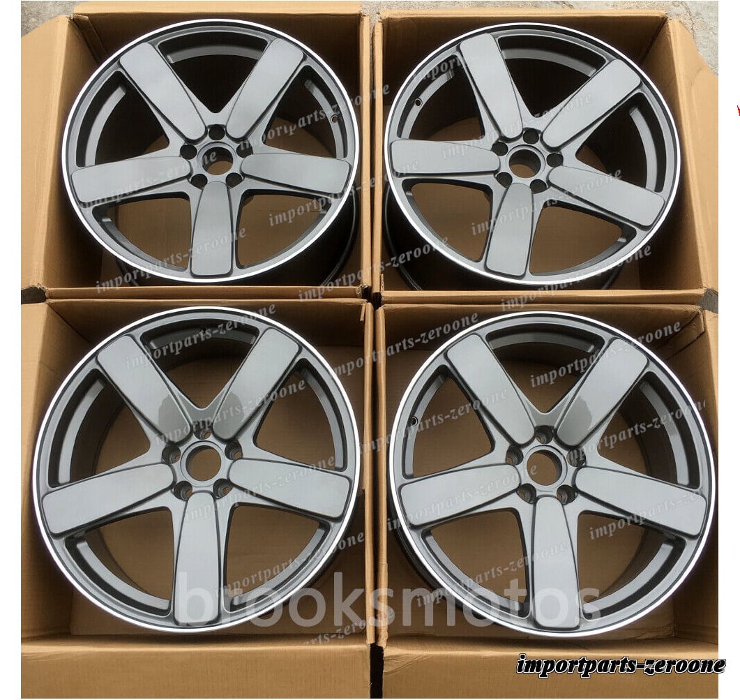 樂天商城 - 21インチ 5 スポーククラシックスタイルホイール ポルシェ マカン s グレー 21x9 　-BRN-12086　鍛造　★　鍛造　★