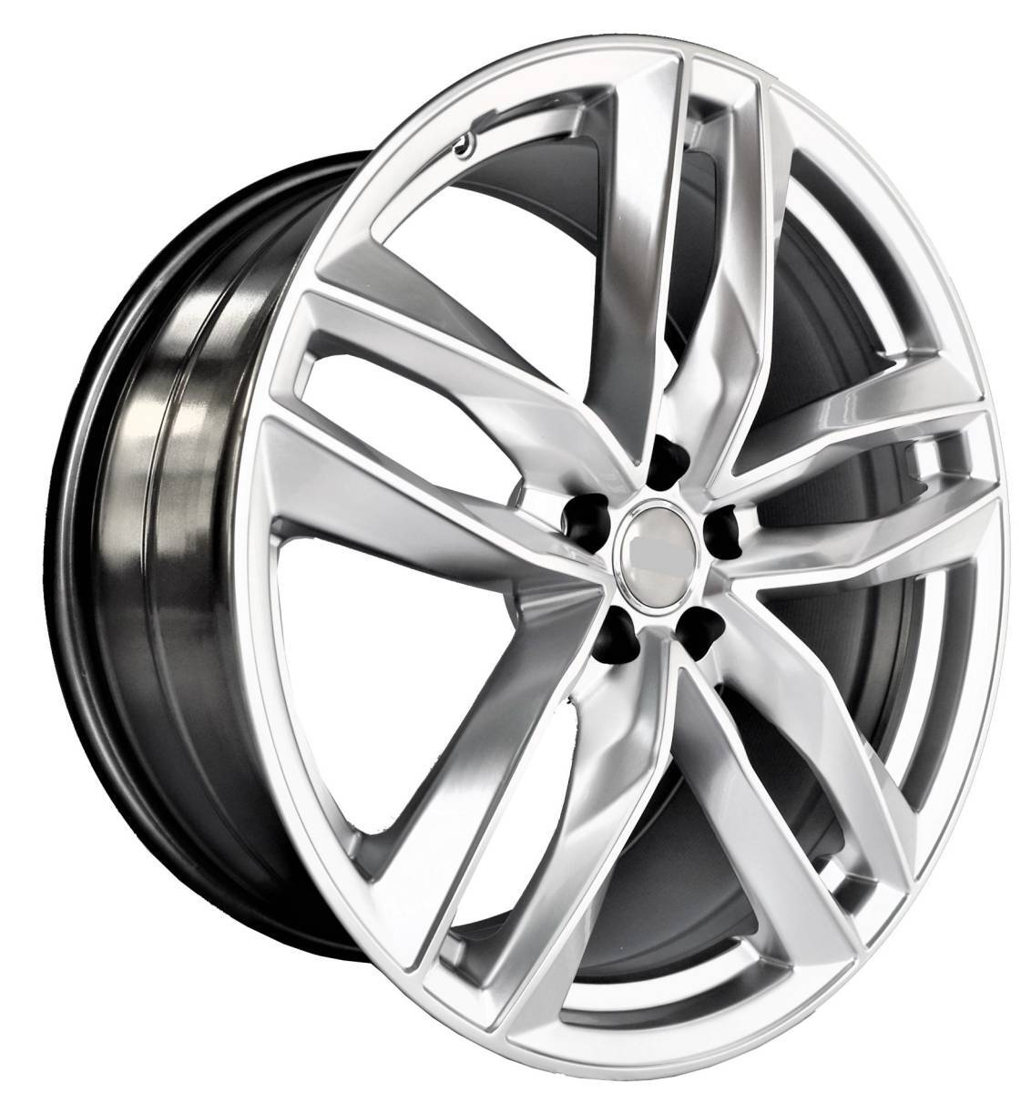 21インチ Silver ホイール ( 4本セット ) アウディ A6 A7 A8 S6 S7 S8 RS6 RS7 Q5 Q7 　-DFO-1044