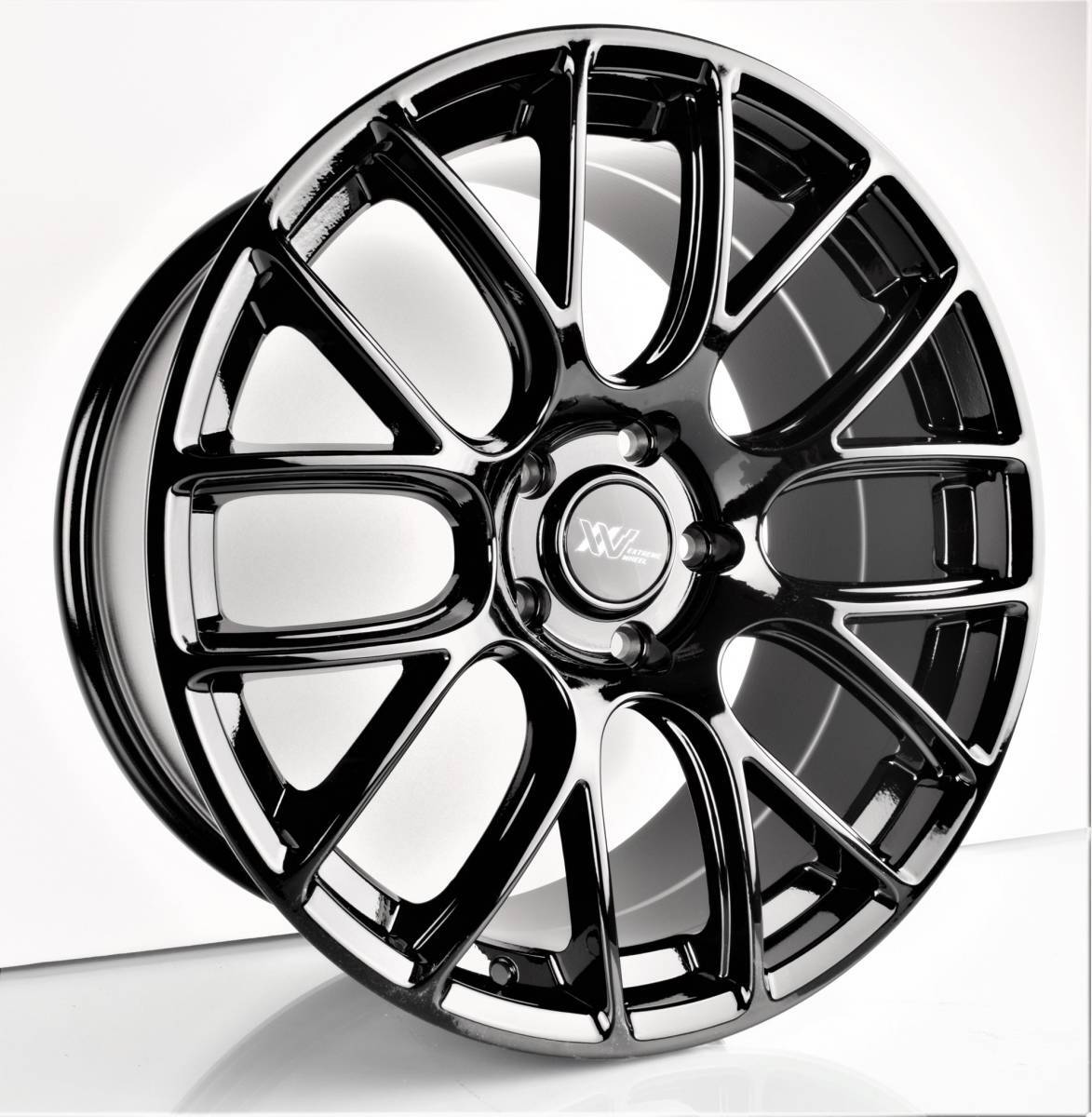 19インチ Staggered Black ホイール ( 4本セット ) アウディ A4 A5 A6 A8 S4 S5 S6 S8 RS4 RS5 RS6 TT Q4 Q5 　-DFO-1053