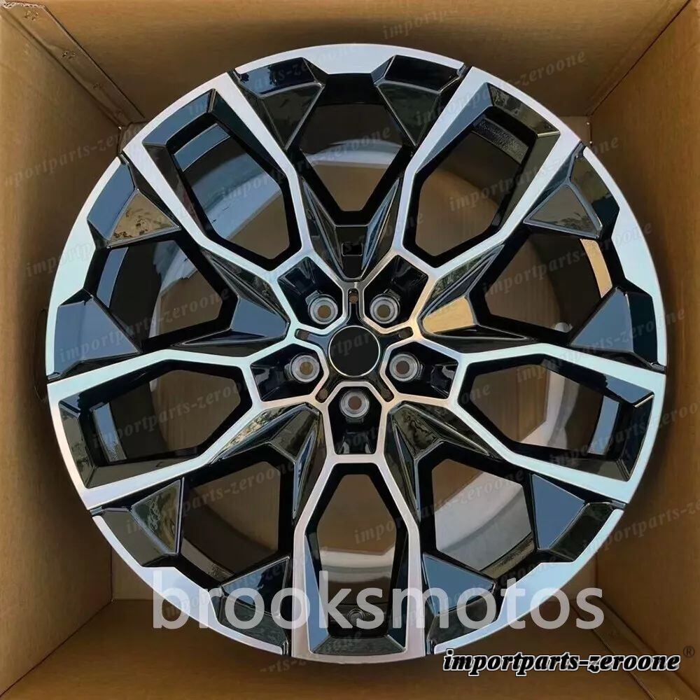 21インチ 新品ブラック スクエア スタイル ホイール フィット 2018+ BMW G07 X7 21x9.5 913 4 本セット LI-2120