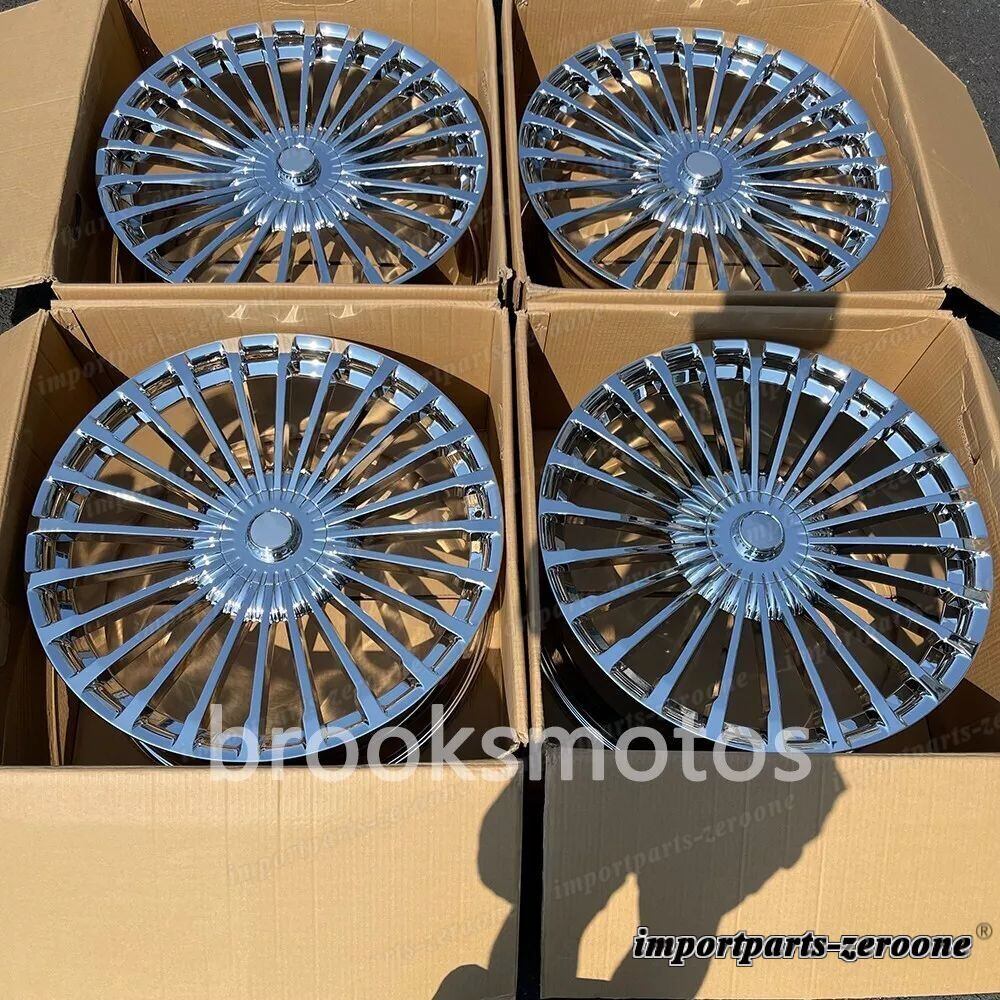 樂天商城 - 23インチフォージドスクエアクロームスタイルホイールmyabach GLS 600 24x9.5 適合 LI-2114