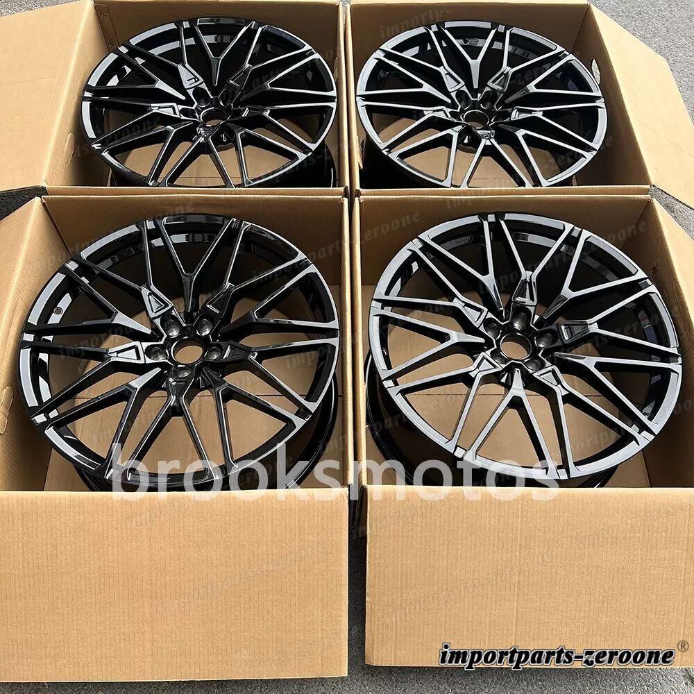 20インチグロスブラックホイール2019 + BMW G05 X5 2020+ G06 X6 818 20x9 20x10.5 適合 LI-2196