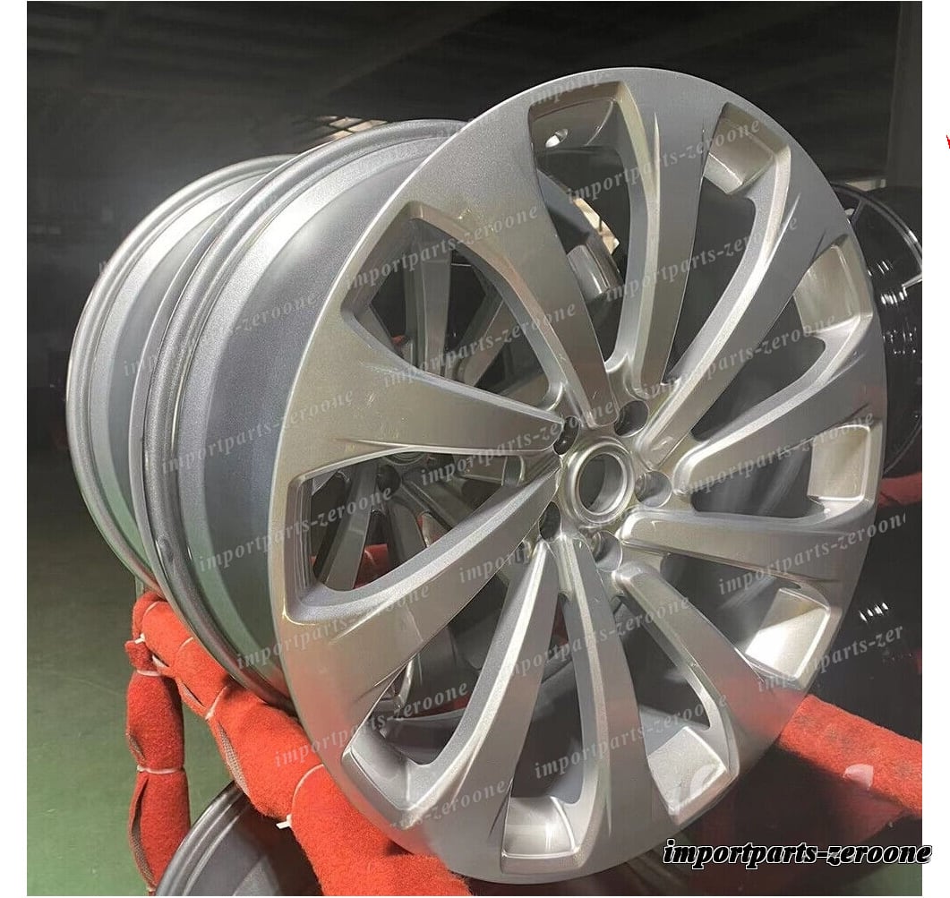 22インチ 新品 10 スポークブライトシルバーホイール 2022+ レンジローバー Vogue スポーツ SV 　-BRN-..