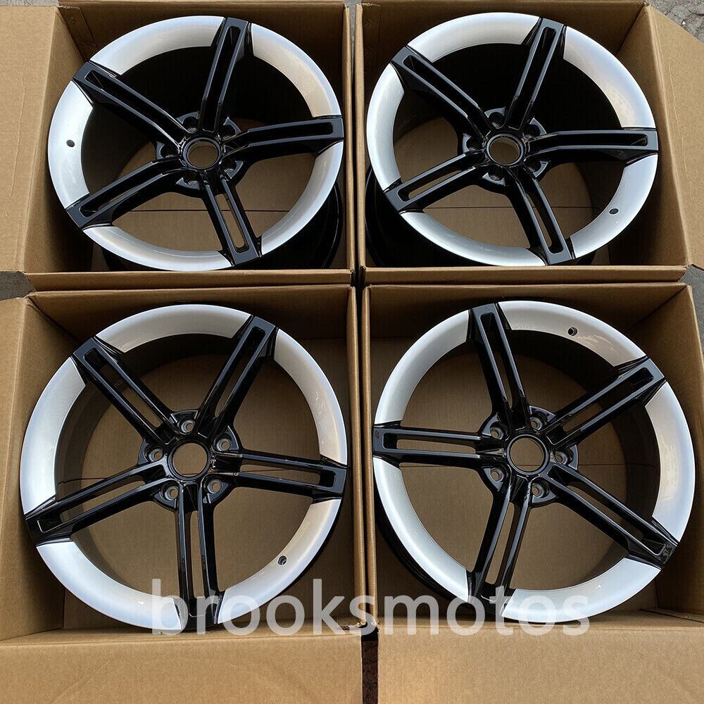 樂天商城 - 21インチ NEW ツイン 5 スポーク シルバー 鍛造 スタイル ホイール 2020+ タイカン BRN-1855