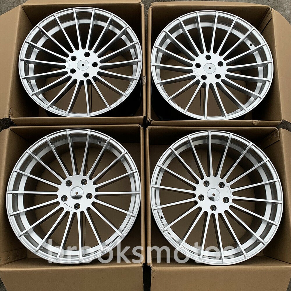 22インチ HM スタイル シルバー 鍛造 ホイール BMW F91 F92 M8 22X9.5 22X11 BRN-1823