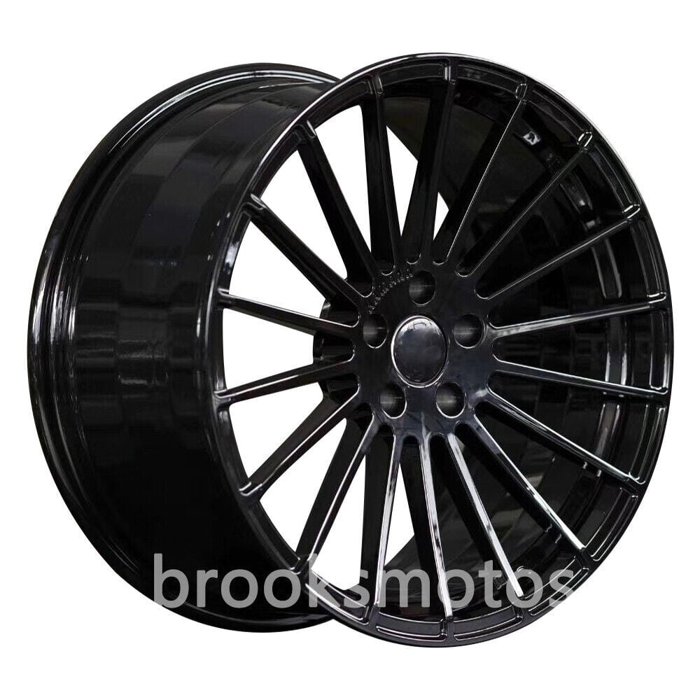 22インチ HM スタイル グロスブラック 鍛造 ホイール ポルシェ　タイカン 22X10 22X12 BRN-1819