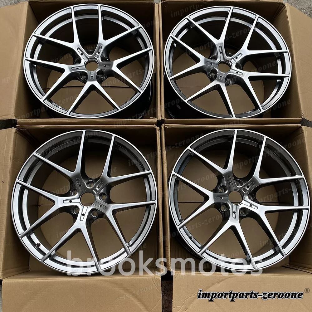 19インチ鍛造ハイパーブラックスタイルホイールポルシェケイマン 19x9 19x10.5 LI-1835