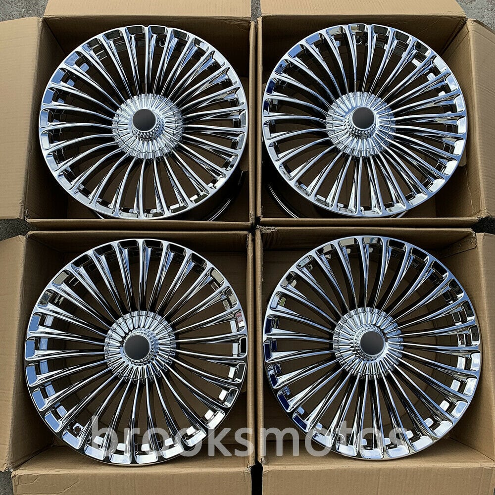 樂天商城 - メルセデスベンツ W222 W223 Sクラス 21インチ NEWクロームマルチスポークホイール BRN-1650