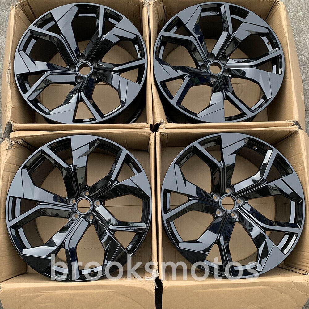 22インチ NEW グロスブラック スタイル 鍛造 ホイール 2005-2015 アウディ Q7 22X10 5X130 BRN-1645