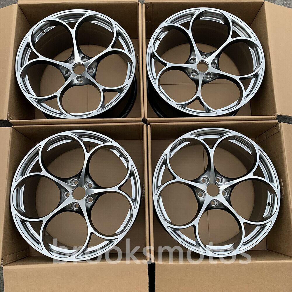 樂天商城 - ポルシェ　 992 ターボ 21インチ 鍛造ホイール 21X9 21X12 4 本セット BRN-1627