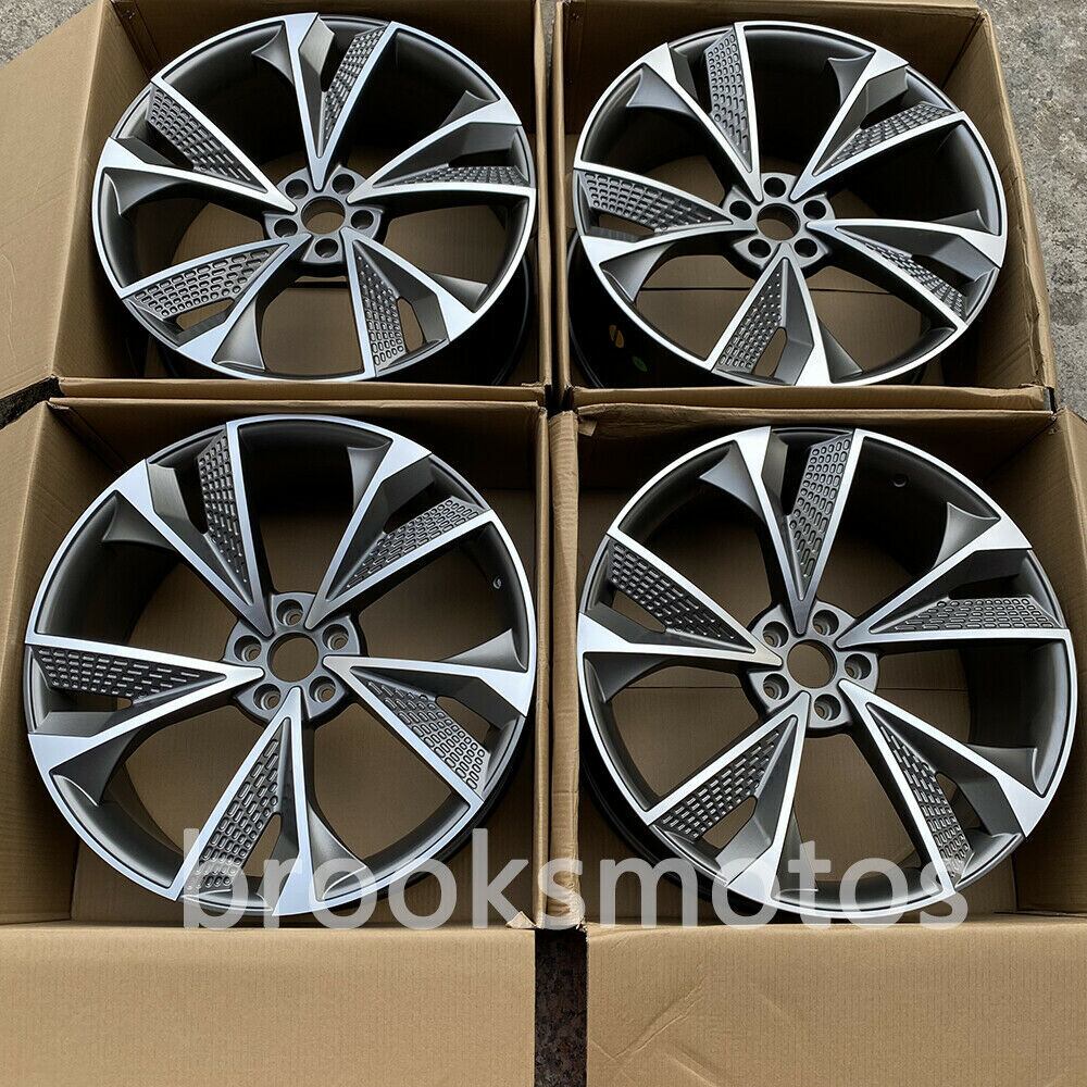 22インチ NEW RS7 グレイスタイル ホイール 2016+ アウディ Q7 Q8 RS Q7 RS Q8 4 本セット BRN-1583